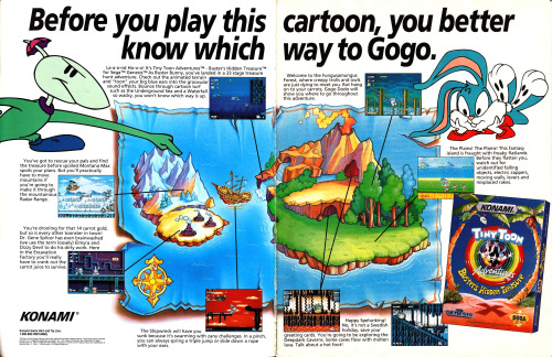 oldgamemags:    Know which way to Gogo‘Tiny Toons: Buster’s