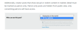 Somebody was asking where it said that on Patreon about the nsfw