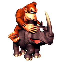 thevideogameartarchive:  Rambi, from Donkey Kong Country!  @Rareltd