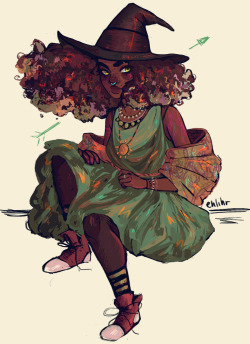ehlihr:sketch paint of a witch :^) had fun with this one!