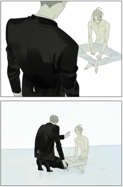 skexxy:  19 days: Jian Yi + His father  The second image was