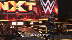yuri-librarian:  Batista visits NXT 