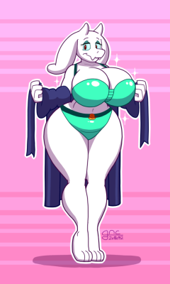 gyneceon:  Fan art of Toriel from “Undertale”. In fact yet