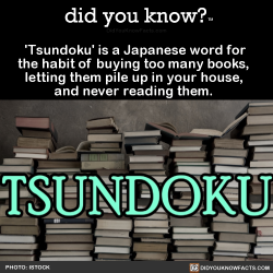 did-you-know:  ‘Tsundoku’ is a Japanese word for the habit