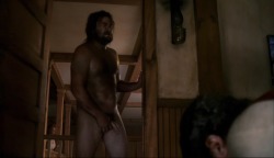 nudialcinema:Nick Offerman nudo in “Deadwood” (ep. 1x02,
