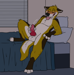 rottenrobbie:  have a boy enjoying himself this morning~commission