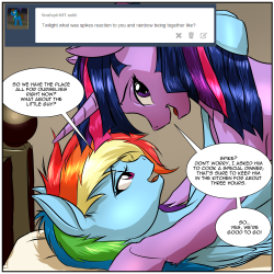 asksparklesanddashie:On that day, precocious puberty missed Spike