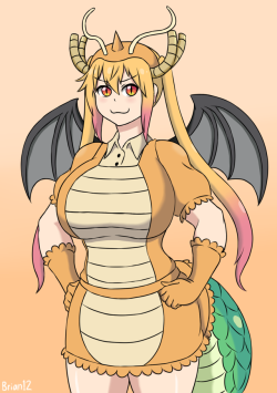 briantwelve:  Commissions for @kzn02 Tohru & Lucoa from Maidragon