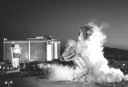 vintagelasvegas:  Landmark implosion, Nov. 7, 1995 “I was on