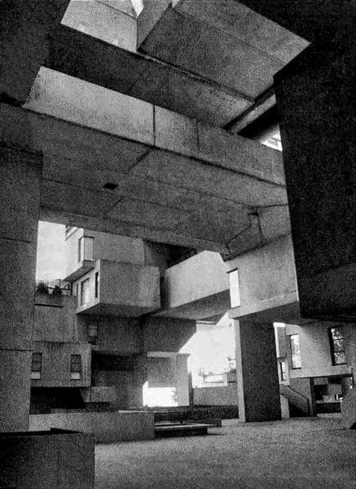 danismm:Interior of Habitat 67, Montreal Expo 1967. Arch. Moshe