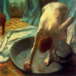 histor7:  The Tub and The Bather Edgar Degas (1834 - 1917) 