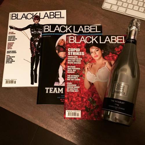 You know it’s a good day when you come home with this! Thanks to the awesome people at @penthouse for today’s meeting! Can’t wait to work on some projects with you ðŸ˜â¤ï¸ðŸŽ‰ #penthouse #penthousemagazine #blacklabel #fetish #champag