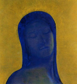 adreciclarte:  Odilon Redon - Closed Eyes, 1890 