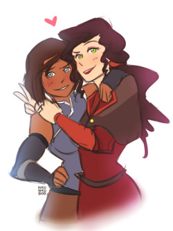 nikoniko808:  korrasami doodle to get back into the swing of