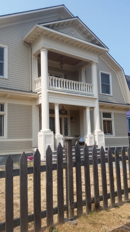 This is a photo I took of an impressive house I came upon on my lunch time walk. I took this photo moments before I complied with Sir’s order to finger myself while on my walk. I was very nervous to do so. I didn’t want to be seen and judged