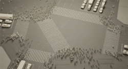仕事が細かいぞ！紙の模型で1/100の渋谷スクランブル交差点を再現したミニチマストップモーションフィルム