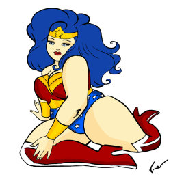 shutupcharlotte:  fat-sass:  Fat Wonder Woman by sousalima I