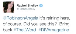 clonesbians:  WHATS UP WITH THE L WORD CAST TWEETING ABOUT THE