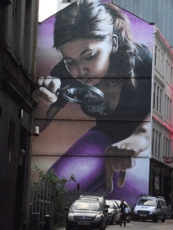 Aha, there’s a good specimen (street art by Smug in Glasgow,