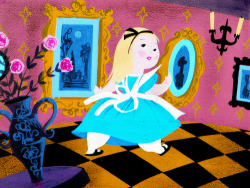 vintagegal:  Concept art by Mary Blair for Disney’s Alice in