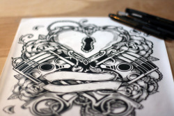 brutalgeneration:  Heart Locket and Pistons (by dcastle)
