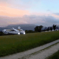 novelty-gift-ideas:Millennium Falcon Flying Drone