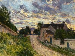 dappledwithshadow:  A Path in Louveciennes Alfred Sisley - 1876