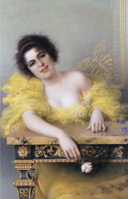 artbeautypaintings:  Portrait of a young woman - Vittorio Matteo