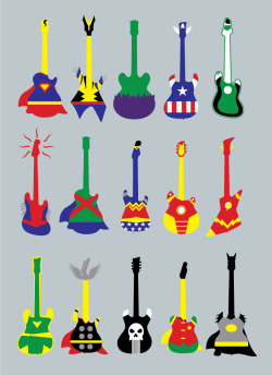 jungleindierock:  Guitar Heroes by biotwist 