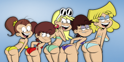 sb99stuff:Another remake for tonight, and it’s all about butts. Here’s the original from last year: http://sb99stuff.tumblr.com/post/128310042428/the-lewd-house-makes-a-comeback-luan-lynn