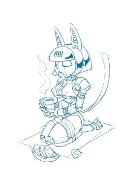 Robo-Fortune from Skullgirls for Sketch Stream  Patreon    Ko-Fi