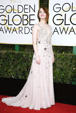 vikander:  Emma Stone attends the 74th Annual Golden Globe Awards