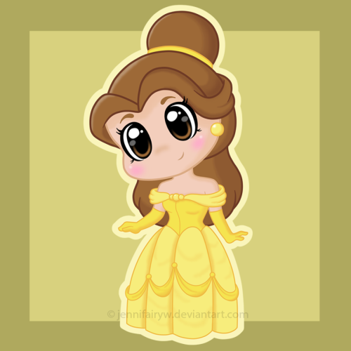 girlsbydaylight:  Chibi Disney PrincessesÂ byÂ Jennifairyw 