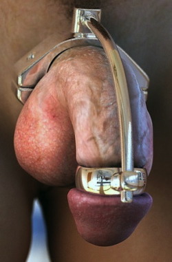 daxxx43youarelockednowboy:  THIS chastity device IS uncomplicated,