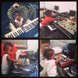 Amin busy creating. #tbt #throwbackthursday #dj #producer #youngin