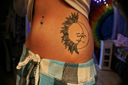 fuckyeahtattoos:  my hand drawn sun and moon tattoo! i found