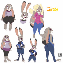 dedoarts:  Silly doodles for practicing drawing Judy Hopps! She