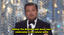 sci-universe:  s-c-i-guy:  micdotcom:  Watch: Leonardo DiCaprio