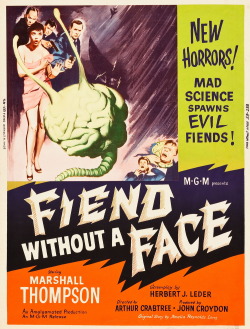 monsterman:  Fiend Without a Face (1958) 