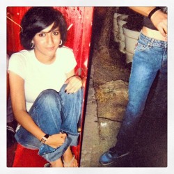 #tbt when I had short hair, wore a fork as a bracelet &amp; hung out with boys wearing tighter jeans than I was. #scenekids #awwmasonjar #phoenix