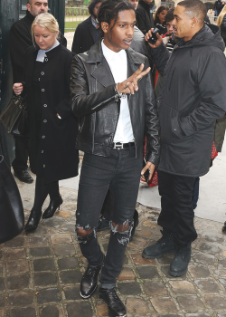 ladyflacko:  prettyflackos:  A$AP Rocky attends the Christian