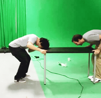 the-nope-train:  “Table Tug.” Right. That’s what it was. mark and wade ft. AH, MY PELVIS! 