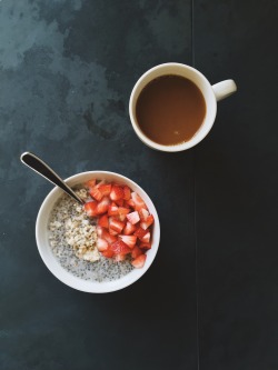 gigieatsvegan:  chia seed porridge 