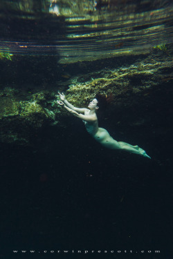 corwinprescott:    â€œWe Were Wanderersâ€Yucatan, Mexico 2015Corwin Prescott - Nicole Vaunt - Full series on Patreon      Free Dive Naked