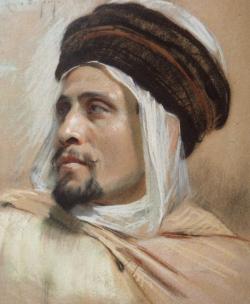 Louise De Hem - An Arab Description:Portrait of an Arab by the