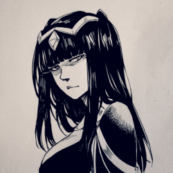 ladugard:  Today’s inktober is Tharja! Or, uh, I tried. First
