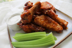 lustingfood:  Crispy Homemade BBQ Wings 