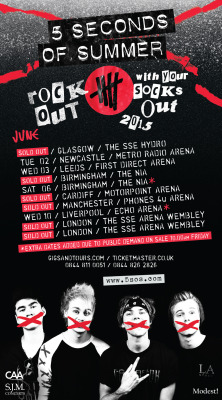 5sos-official:  UK. still cannot believe so many of our shows