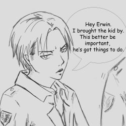 milk-chai:  Erwin is buttsexual. Look what you made me do Dokiis