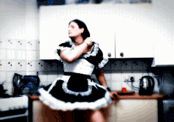 tallulahhh:  tallulahhh:  Lazy housework! Maid uniform fromÂ thesissystore.com